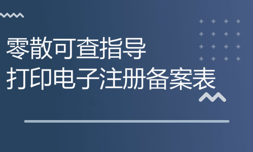 零散查询的学历怎样打印电子备案表